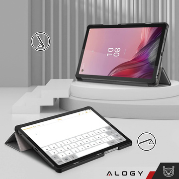 Etui Alogy Book Cover Case für Lenovo Tab M9 2023 TB310XU TB310FU Szare