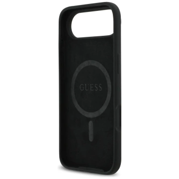 Etui Guess Silicone Triangle Logo MagSafe do iPhone 17 Air czarne
