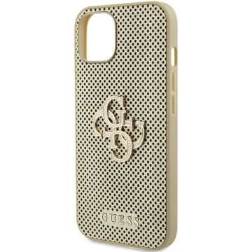 Etui Guess GUHCP15SPSP4LGD für iPhone 15 6,1" złoty/gold hardcase Perforated 4G Glitter