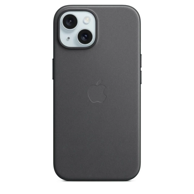 Etui do Apple iPhone 15 z MagSafe, kolor Black - FineWoven Case