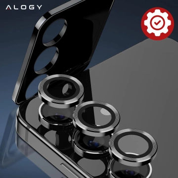 3x Displayschutzglas aus gehärtetem Glas für Samsung Galaxy S25, Schutzglas für Bildschirm und Kamera, 9H Alogy GlassGuard Pack™️ Schutzglas-Set