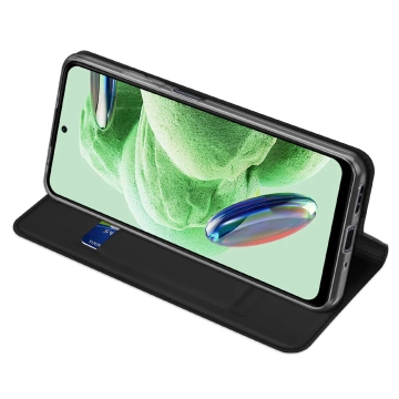Dux Ducis Skin Pro Hülle für Xiaomi Redmi Note 12 Pro Flip Card Wallet Stand Schwarz