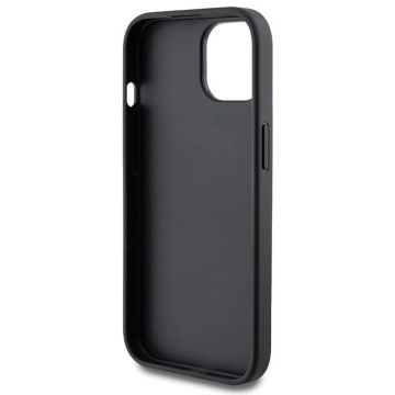 Original GUESS Hardcase GUHCP15SG4GFGR Hülle für iPhone 15 (4G Metalllogo / grau)