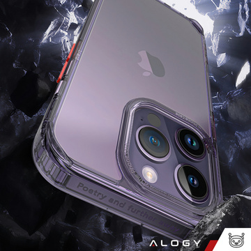 Alogy Protective Case Schutzhülle für Apple iPhone 14 Pro Max Schwarz und Klarglas