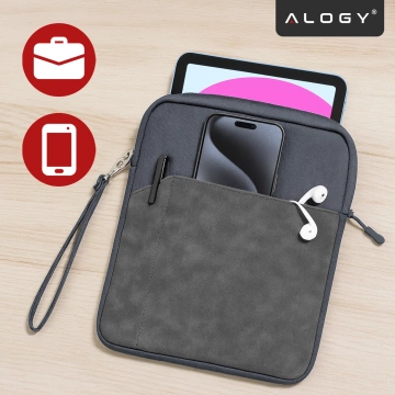 Handyhülle Wasserdichtes Gehäuse Alogy universal IPX8 bis 6,5 Schwarz