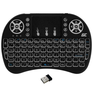 Bezprzewodowa mini Klawiatura Alogy podświetlana 3 kolory touchpad