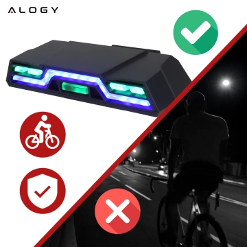 Fahrradrücklicht für das Heck des Fahrrads, LED-Beleuchtung, Rücklicht, rotes Aluminium, wasserdicht, IPX4, 50 lm, Alogy