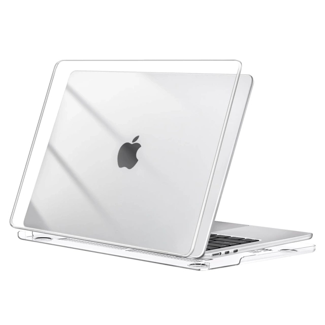 Etui Ochronne do Apple MacBook Air 13 13.6" M2 (2022) / M3 (2024) / M4 (2025), Smukłe i Przezroczyste, Alogy HardCase™ – Transparentne