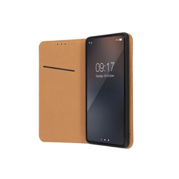 Kabura Smart Pro Book do Samsung S25 Edge Skórzana Brązowa