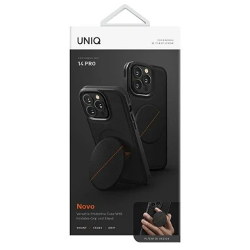 UNIQ Novo Handyhülle für Apple iPhone 14 Pro 6.1" Schwarz/Mitternachtsschwarz