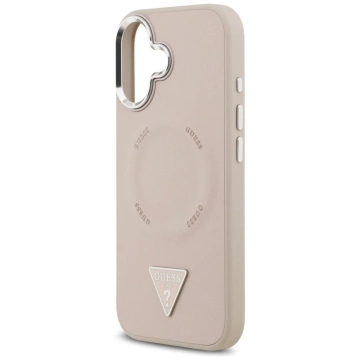 Etui Guess Triangle Logo MagSafe na iPhone 17 - Różowe