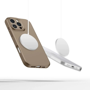 Etui Tech-Protect Liquid Silicone MagSafe iPhone 16 Pro Max Brown