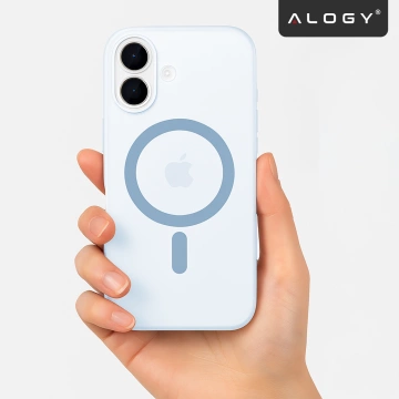 Etui do Apple iPhone 17 – matowa obudowa do MagSafe z ochroną obiektywu, smukłe i odporne na zarysowania, idealne dopasowanie – Alogy Skinny MatteCase™ Mist Blue