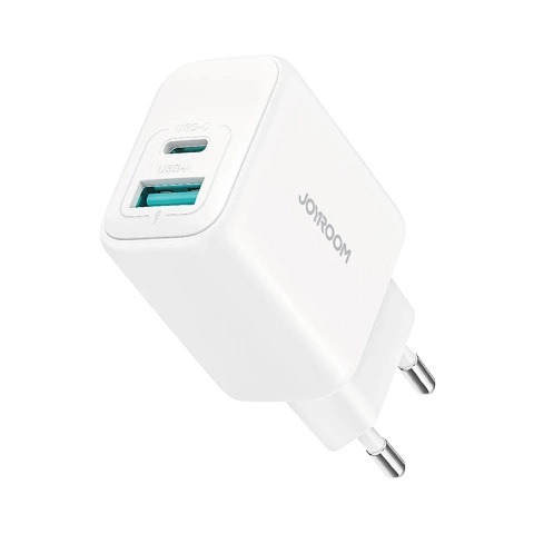 Ładowarka Joyroom Sieciowa USB-C / USB-A 20W PD / QC 3.0 - Biała
