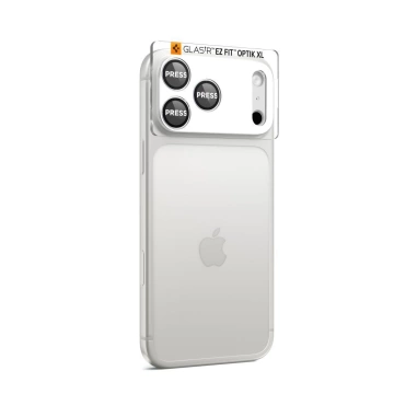 Osłona Aparatu do iPhone 17 Pro Max Spigen Optik Pro XL EZ Fit Silver