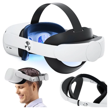 Regulowana Opaska Pasek wymienny do Meta Quest 2 Alogy Elite Strap Biały