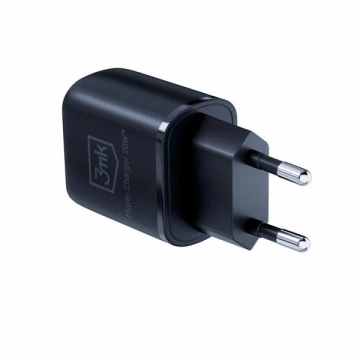 Ładowarka sieciowa 3mk HyperCharger 20W 1xUSB-C + 1xUSB-A  PD/QC Czarny
