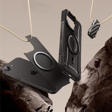 Etui Supcase UB XT Mag MagSafe iPhone 16e Black z podstawką