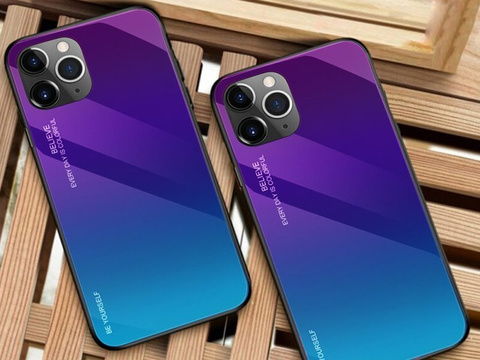 Etui Alogy Aurora Armor do Apple iPhone 11 Pro Max fioletowo-niebieskie 03