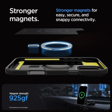 Spigen Rugged Armor Mag Magsafe Schutzhülle für iPhone 16 Pro Max Grau