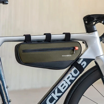 Rockbros 30120079001 Fahrradtasche für 1,7 l Rahmen – Grün und Schwarz