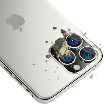 Szkło ochronne na obiektyw telefonu 3mk Lens Protection Pro do Apple iPhone 14 Pro / 14 Pro Max Silver