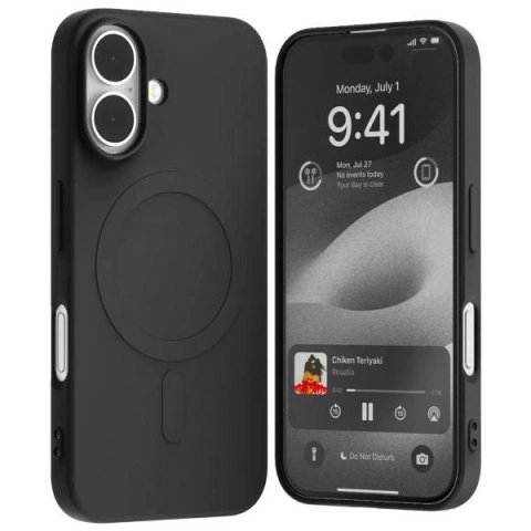Etui Mercury MagSafe Semi-Silicone do iPhone 16 6,1" Czarny