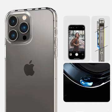 Etui do iPhone 15 Pro Max Spigen Liquid Crystal Case obudowa ochronna na telefon Crystal Clear + Szkło
