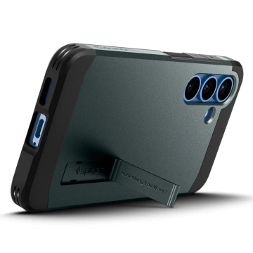 Etui für Samsung Galaxy S25 Abyss Green Spigen Tough Armor Mag MagSafe