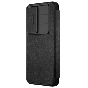 Etui do Samsung Galaxy S25 Nillkin Qin Pro Czarny z Klapką