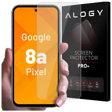 Gehärtetes Glas für Google Pixel 8a Displayschutzfolie 9H Alogy Heavy Pro ™️