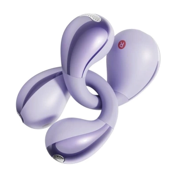 Kabellose Kopfhörer QCY Crossky Clip T33 Bluetooth 5.4 30h Lila