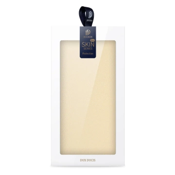 Dux Ducis Skin Pro Hülle für Samsung Galaxy A14 5G Flip Cover Card Wallet Stand Gold