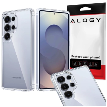 Etui do Samsung Galaxy S25 Ultra obudowa ochronna na telefon Alogy HybridShield™️ Case Przezroczyste + Szkło