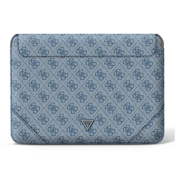 Guess Sleeve GUCS16P4TB 16" niebieski /blue 4G Uptown Triangle logo