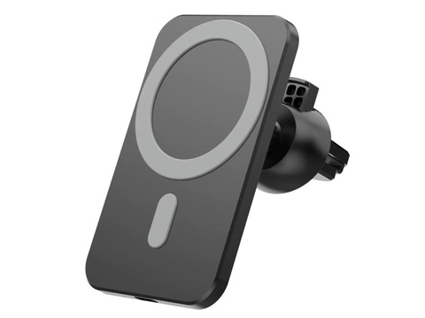 Uchwyt samochodowy z ładowarką Qi MagSafe Alogy na kratkę/ deskę 15W + Ładowarka USB - USB-C