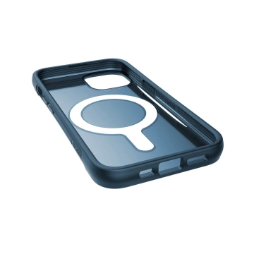 Raptic Clutch Built Case iPhone 14 Hülle mit MagSafe Rückseite blau