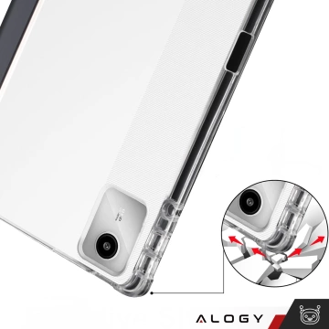 Etui do Lenovo Tab K11 / K11E 11” M11 10.95" TB330FU/TB330XU/TB331FC Smart Case Pencil z klapką obudowa Alogy Czarno-przezroczyste