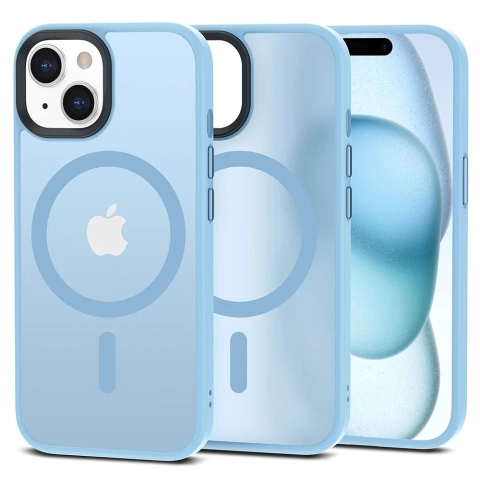 Etui Magmat Magsafe für Apple iPhone 15 Matte Sky Blue