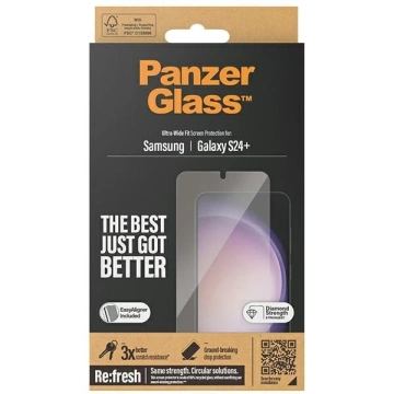 Szkło hartowane do Samsung Galaxy S24+ Plus PanzerGlass Refresh Ultra-Wide-Fit
