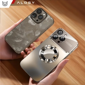 Etui do Apple iPhone 16 Pro Max obudowa Alogy MagSafe LuxeShield™ Case z ochroną obiektywów do MagSafe Titanium