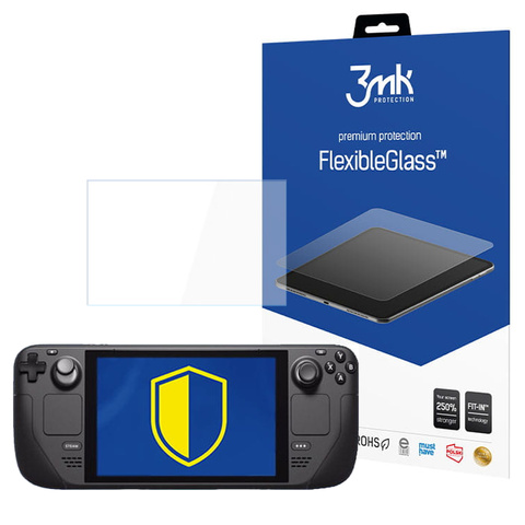 3mk Flexible Glass 7H schützendes Hybridglas für Valve Steam Deck bis 8,3 Zoll