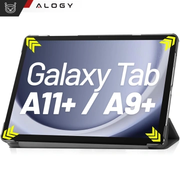 Etui do Samsung Galaxy Tab A11+ (X310/X315/X316) / A9+ 2023 11" (X210/X215/X216) obudowa z klapką na tablet Slim Case Alogy Szare