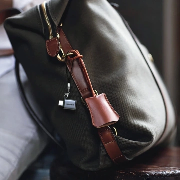 Ugreen US270 USB-C auf USB-A 3.0 OTG Adapter mit Lanyard 5Gb/s Grau