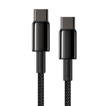 Baseus kabel USB Typ C - USB Typ C szybkie ładowanie Power Delivery Quick Charge 100 W 5A 2m czarny (CATWJ-A01)