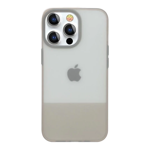 Kingxbar Plain Series Case Cover für iPhone 13 Pro Silikonhülle Grau