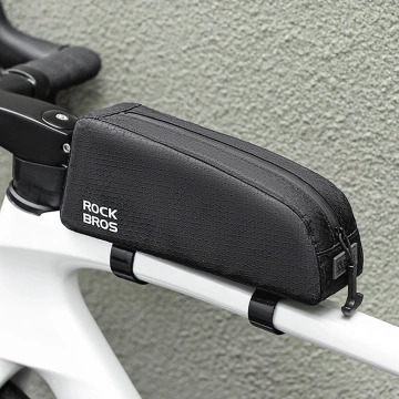 Rockbros 0.9l wasserdichte Fahrradtasche für Rahmen-Oberrohr - Schwarz