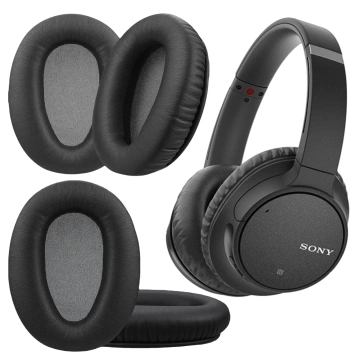 2x Ersatz-Ohrpolster für SONY WH-CH700N MDR-ZX770BN ZX Kopfhörer, Schwarz
