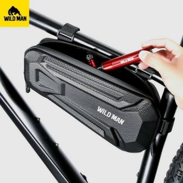 Wildman XT9 XL Fahrradtasche Rahmentasche 1,8L Wasserdicht Schwarz
