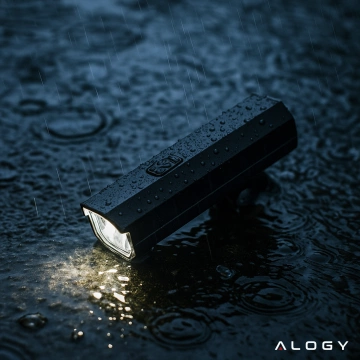 Lampka rowerowa Alogy przód LED przednia światło roweru bardzo mocna 1200lm 4000mah oświetlenie wodoodporna światełko na rower czarna